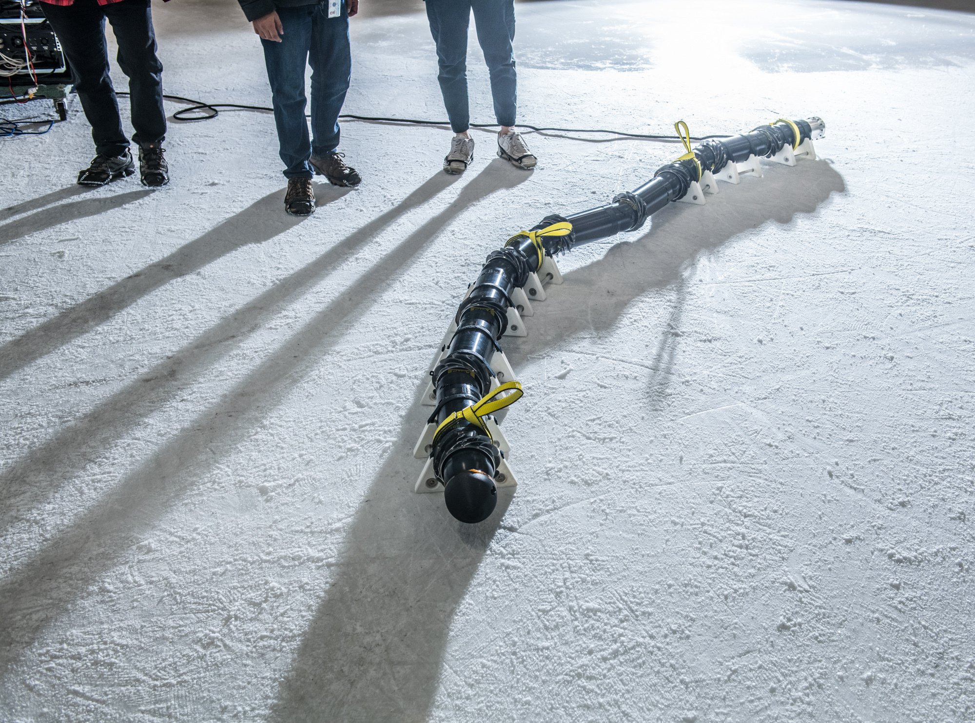 An early EELS prototype at the Pasadena ice rink, 2022.