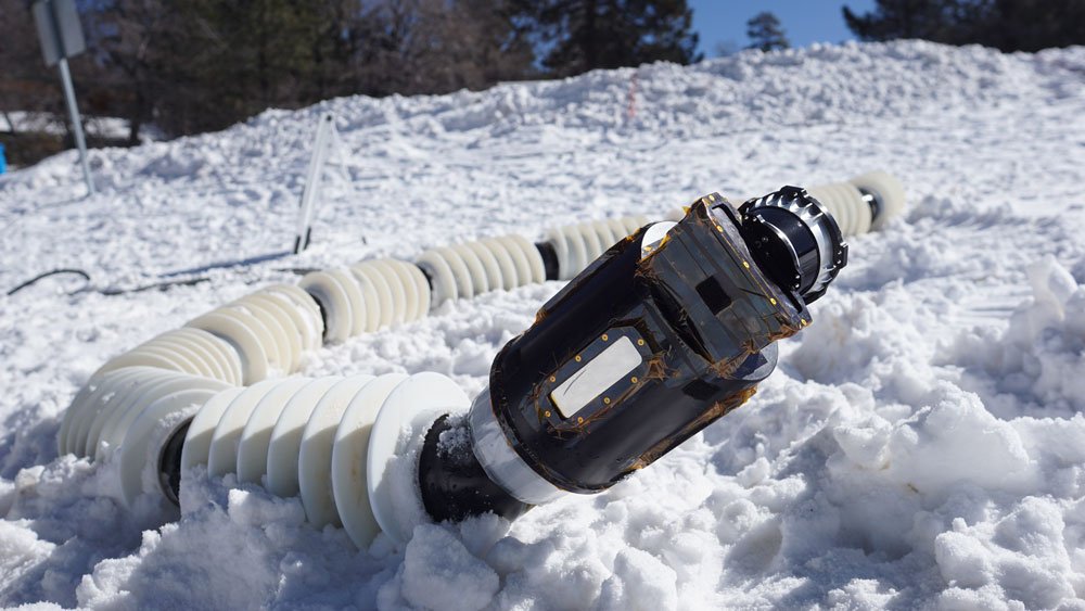 EELS prototype during snow tests in Southern California, February 2023.